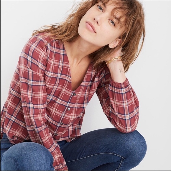 Madewell Tops - Madewell Button Down in Stratfield Plaid